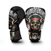 Indian Skull Native American Print Boxing Gloves-grizzshop