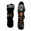 Indian Skull Native American Print Muay Thai Shin Guards-grizzshop