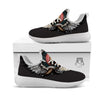 Indian Skull Native American Print White Athletic Shoes-grizzshop