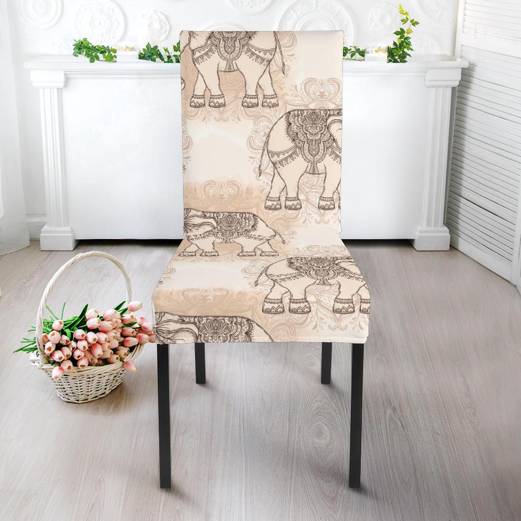 Indian Tribal Elephant Print Chair Cover-grizzshop