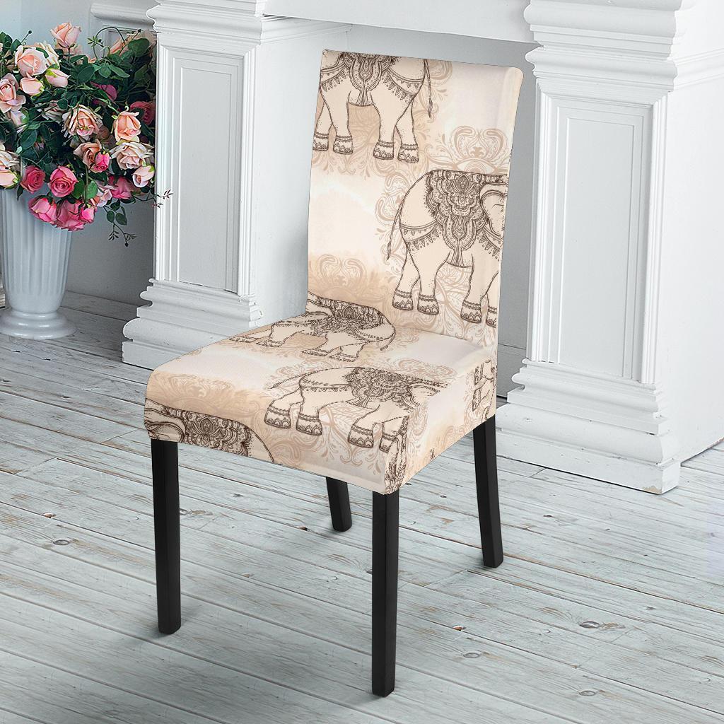 Indian Tribal Elephant Print Chair Cover-grizzshop