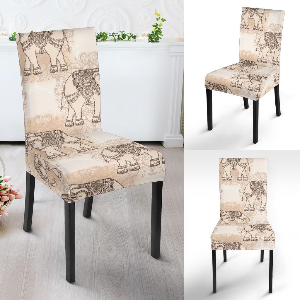 Indian Tribal Elephant Print Chair Cover-grizzshop