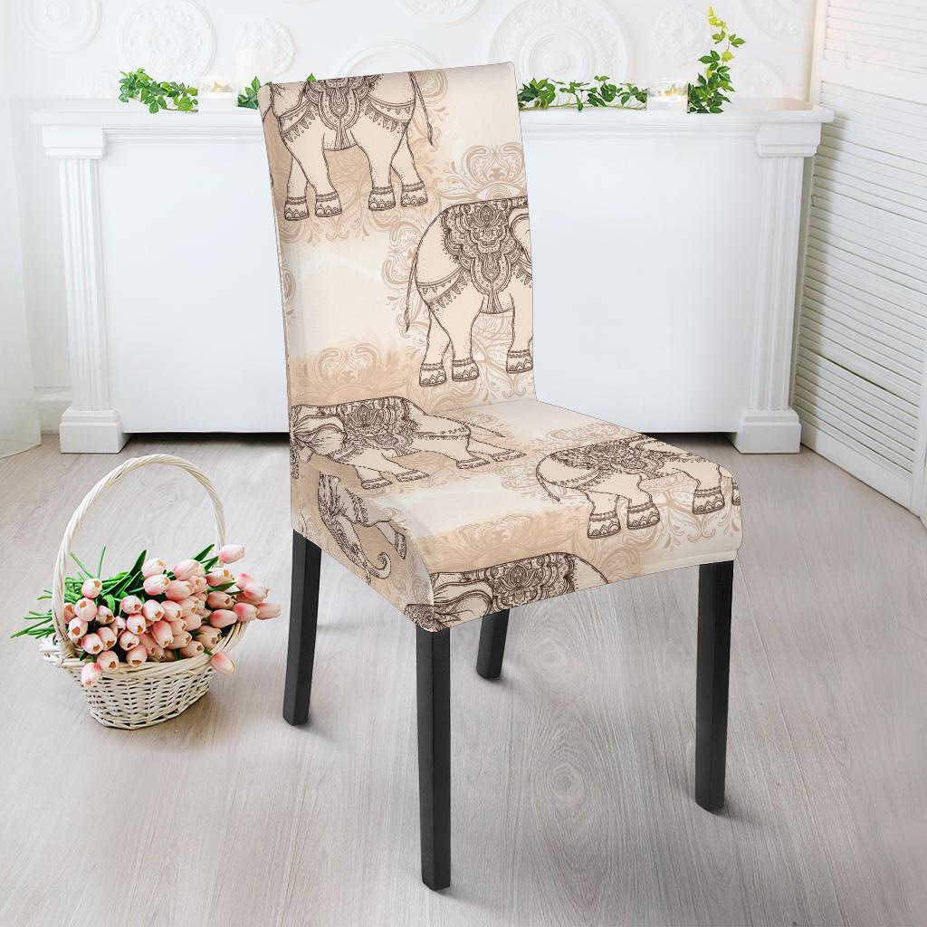 Indian Tribal Elephant Print Chair Cover