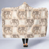 Indian Tribal Elephant Print Hooded Blanket-grizzshop