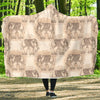 Indian Tribal Elephant Print Hooded Blanket-grizzshop