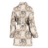 Indian Tribal Elephant Print Women Long Robe-grizzshop