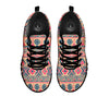 Indian Tribal Native Print Pattern Black Sneaker-grizzshop