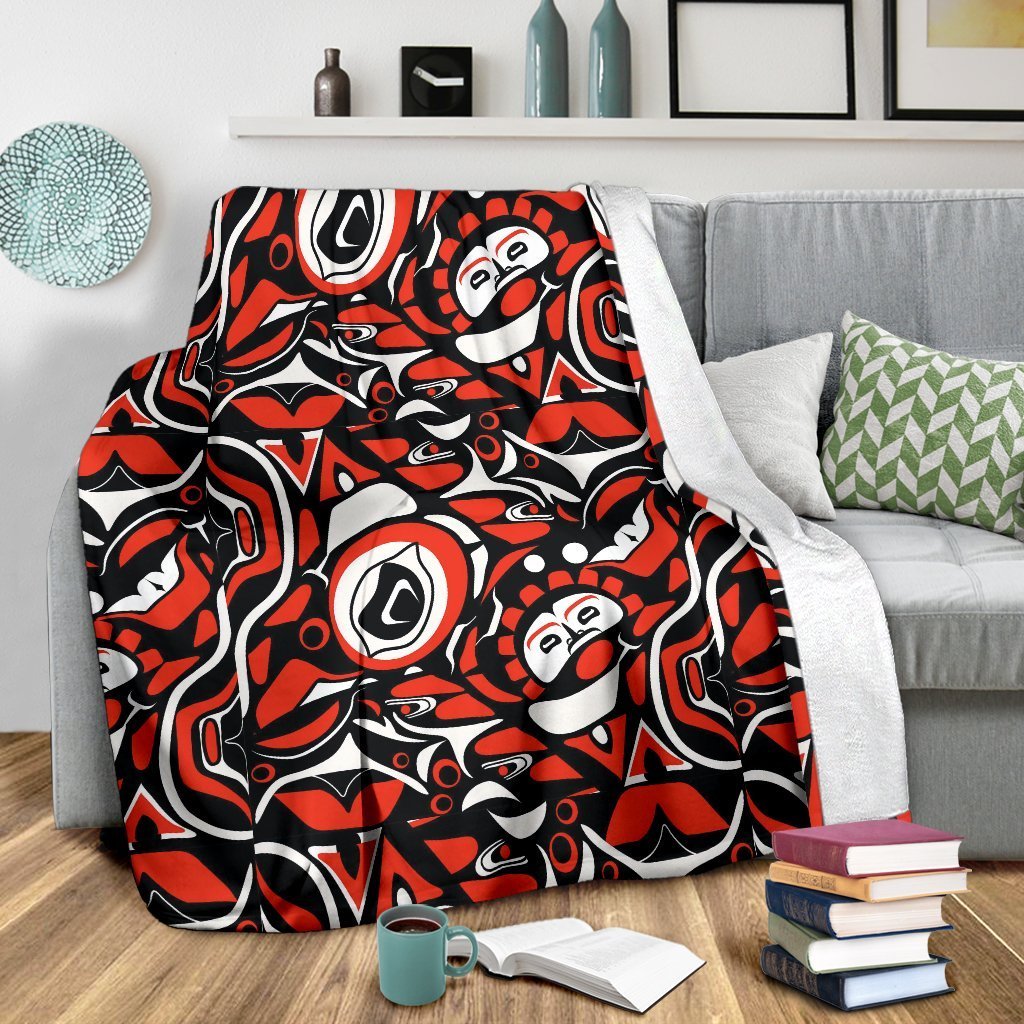 Indians Aztec Tribal Native Navajo American Print Blanket-grizzshop