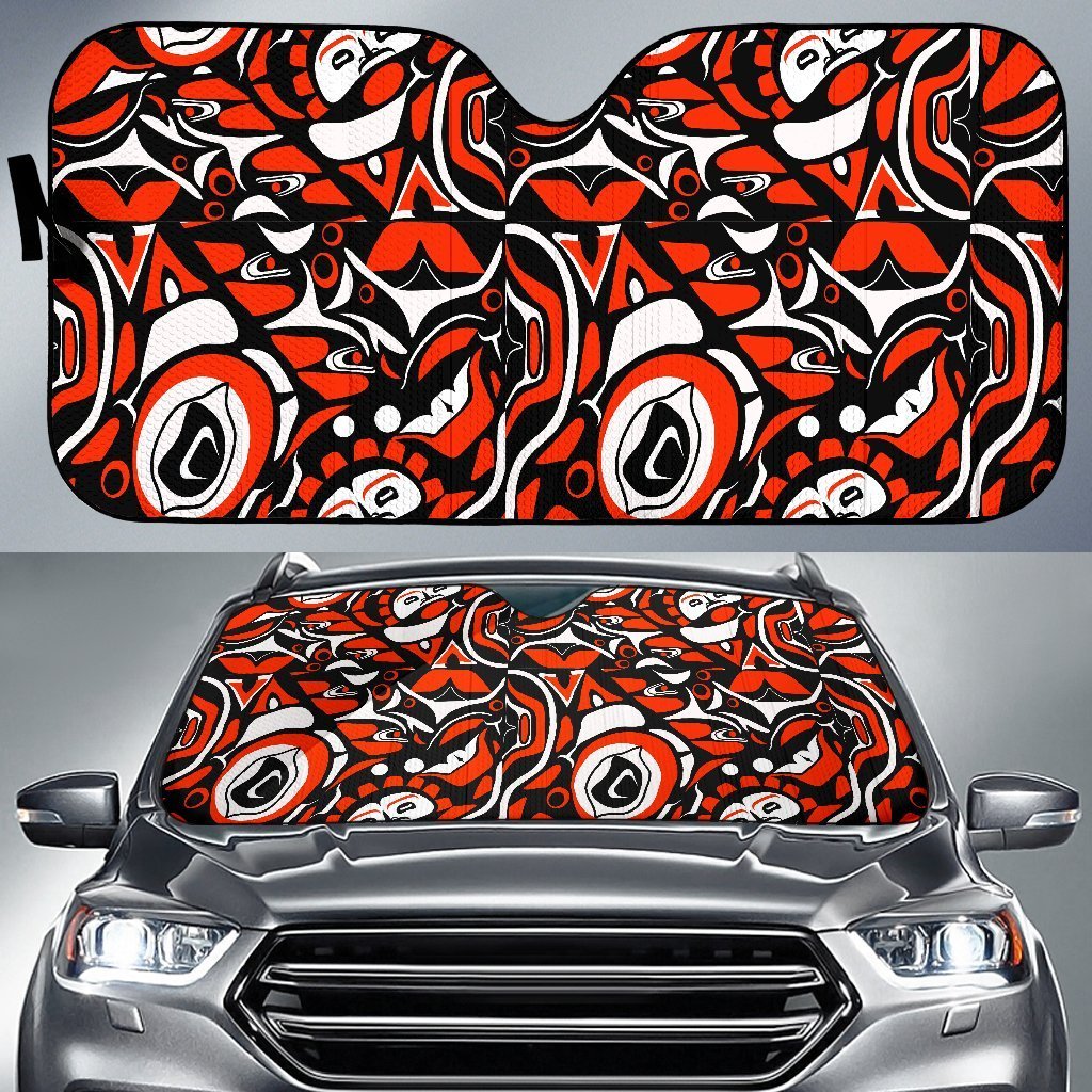 Indians Aztec Tribal Native Navajo American Print Car Sun Shade-grizzshop