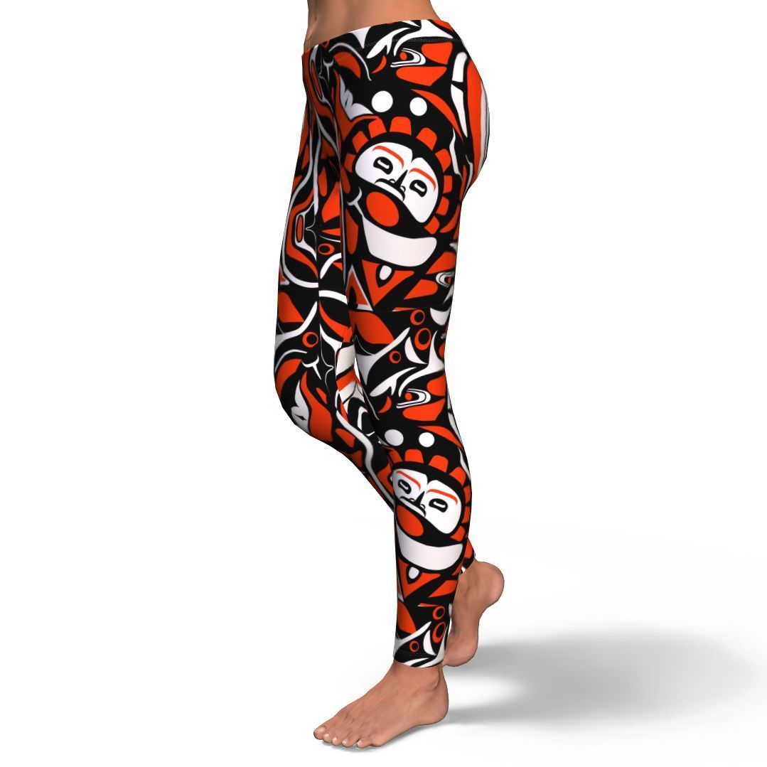 Indians Aztec Tribal Native Navajo American Print Pattern Women Leggings-grizzshop