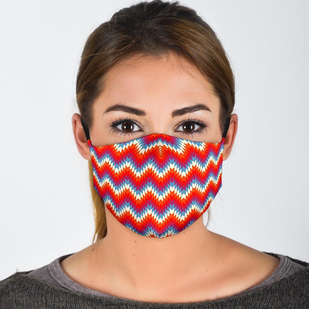 Indians Native American Navajo Aztec Pendleton Tribal Print Face Mask-grizzshop