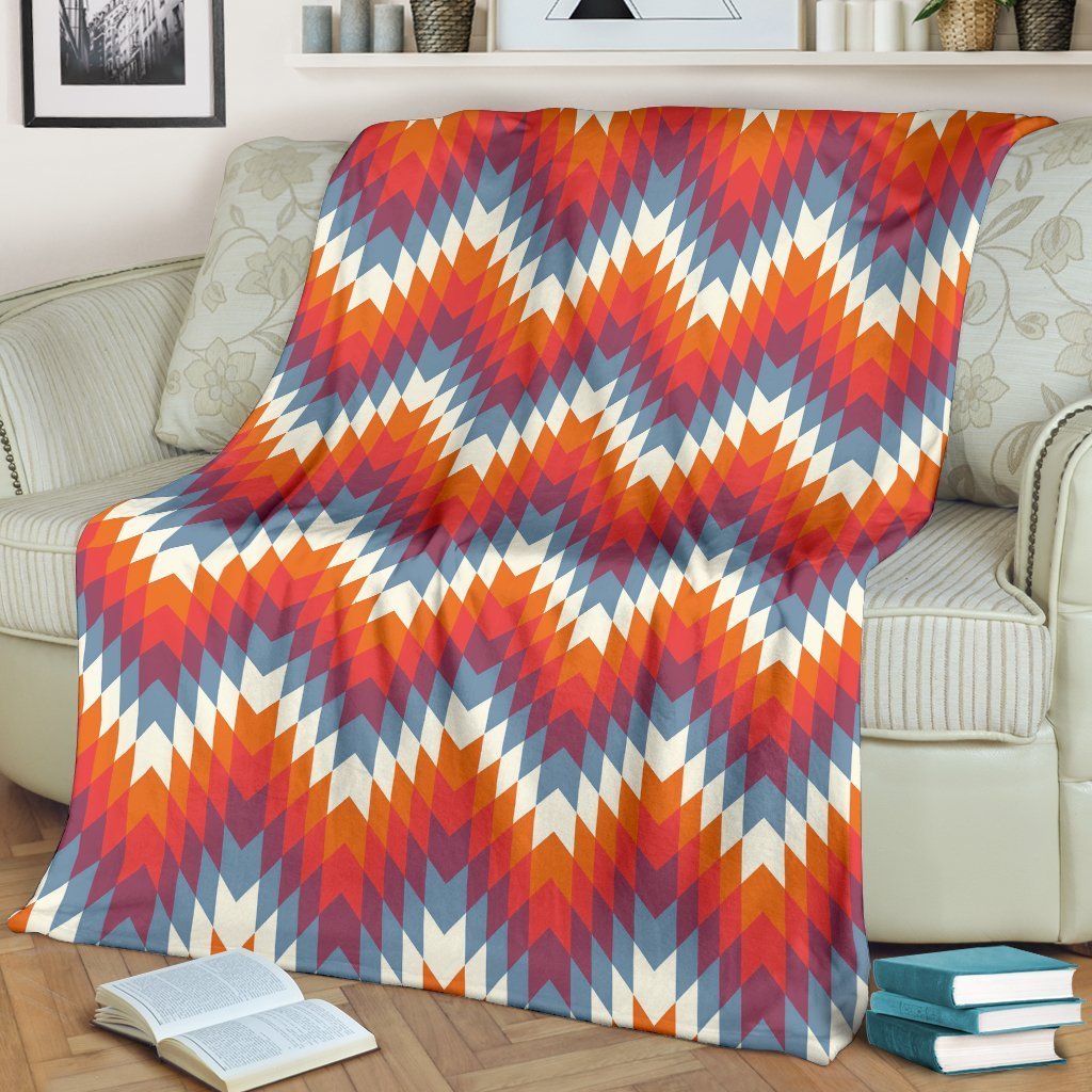 Indians Native American Navajo Aztec Tribal Print Blanket-grizzshop