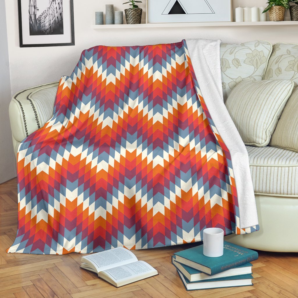 Indians Native American Navajo Aztec Tribal Print Blanket-grizzshop