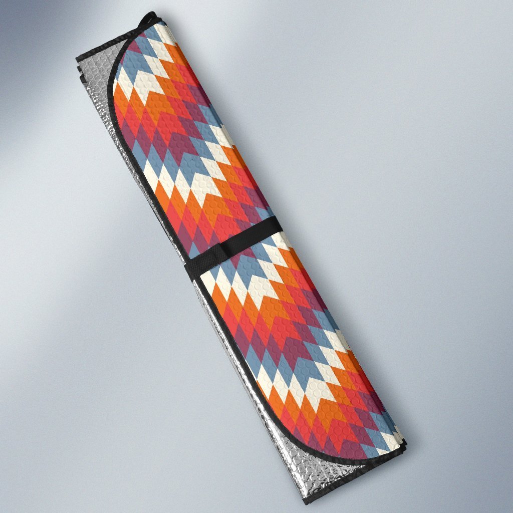 Indians Native American Navajo Aztec Tribal Print Car Sun Shade-grizzshop