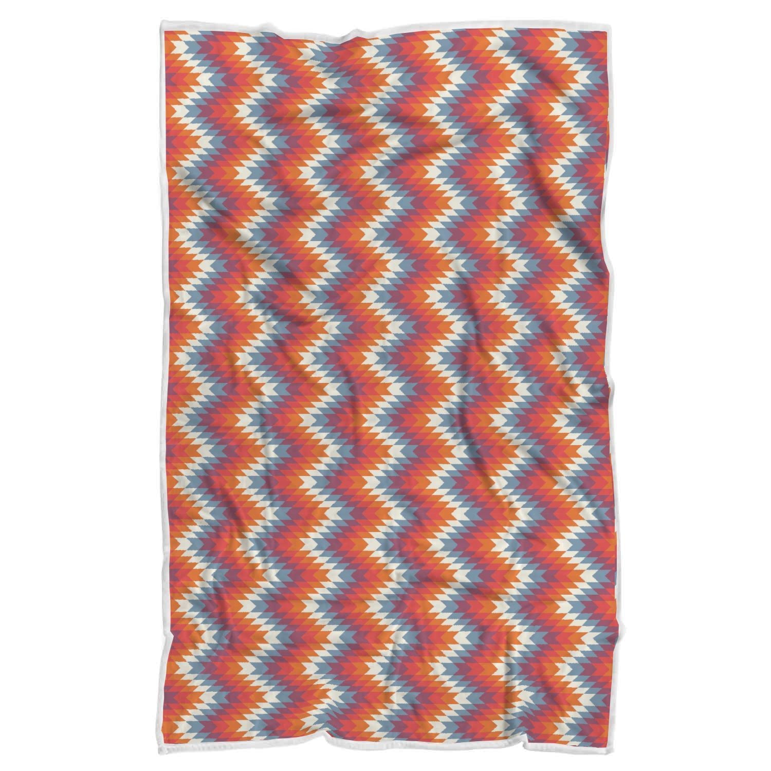 Indians Native American Navajo Aztec Tribal Print Throw Blanket-grizzshop