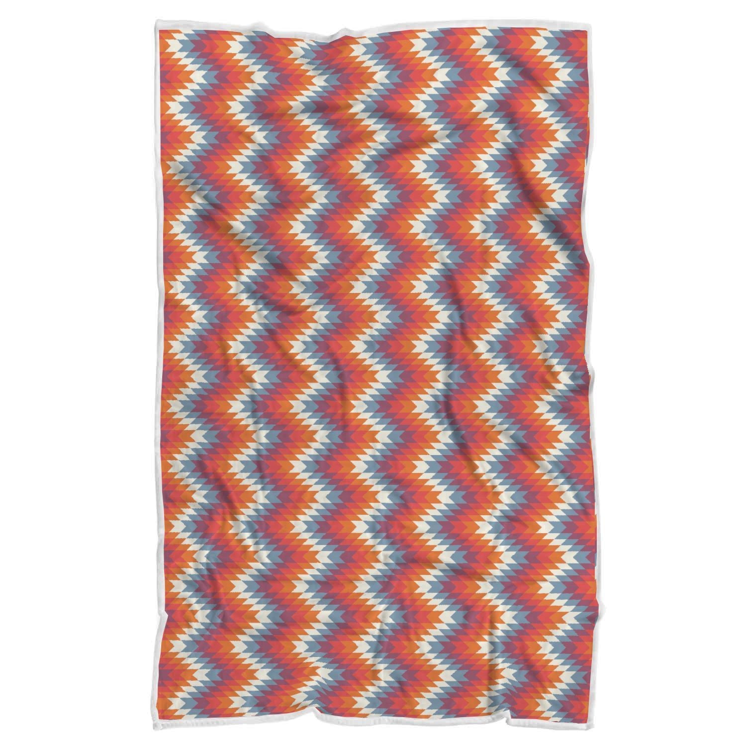 Indians Native American Navajo Aztec Tribal Print Throw Blanket-grizzshop