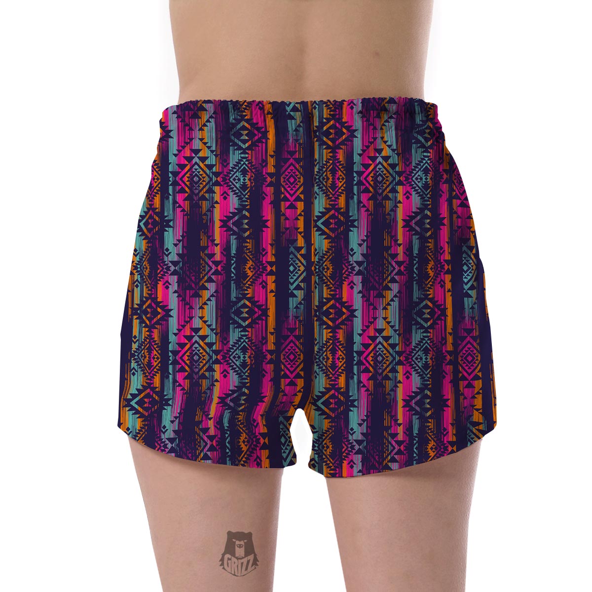 Indians Navajo Aztec Pendleton Tribal Native American Print Women's Shorts-grizzshop
