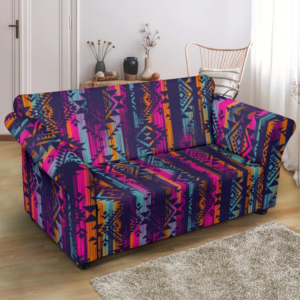 Indians Navajo Aztec Tribal Native American Print Loveseat Cover-grizzshop