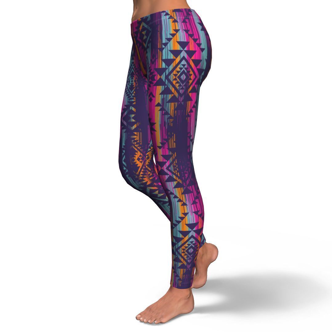 Indians Navajo Aztec Tribal Native American Print Pattern Women Leggings-grizzshop