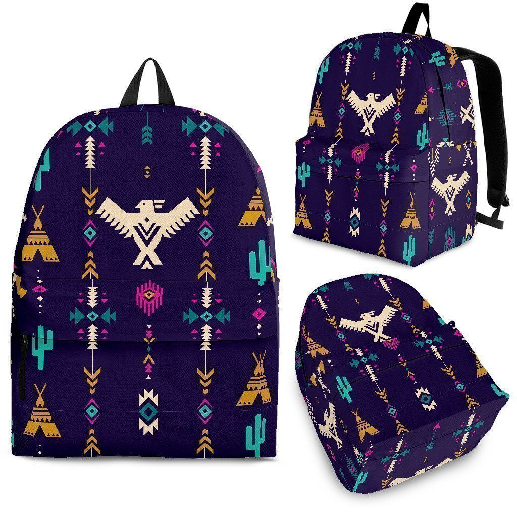 Indians Tribal Native Navajo American Aztec Print Backpack-grizzshop