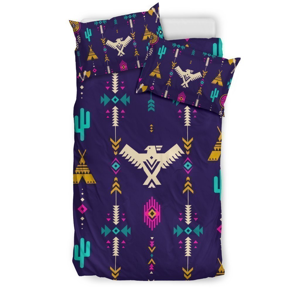 Indians Tribal Native Navajo American Aztec Print Duvet Cover Bedding Set-grizzshop