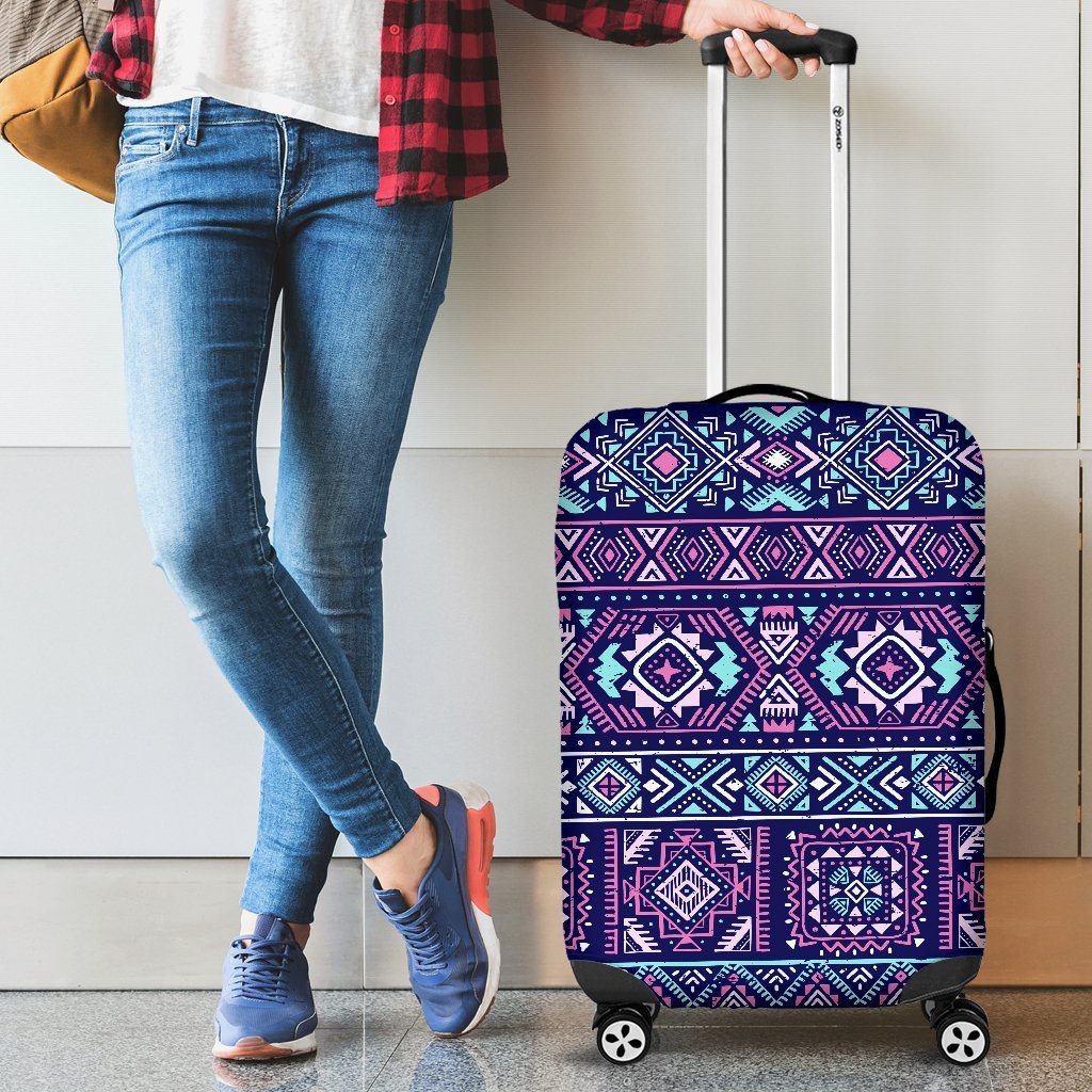 Indians Tribal Native Navajo American Aztec Print Elastic Luggage Cover-grizzshop