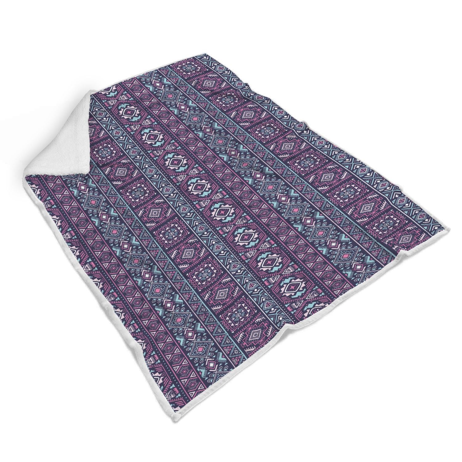 Indians Tribal Native Navajo American Aztec Print Throw Blanket-grizzshop