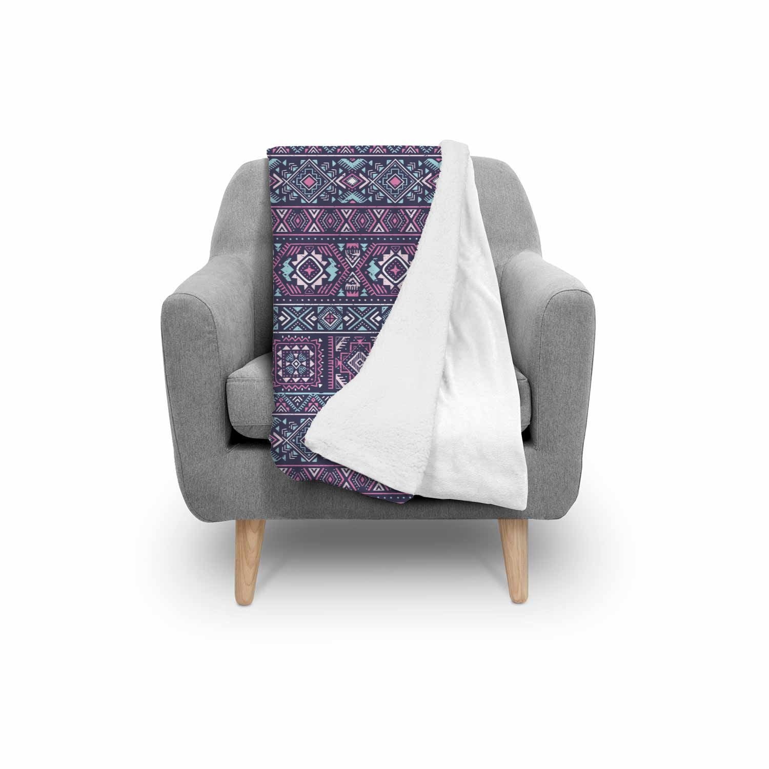 Indians Tribal Native Navajo American Aztec Print Throw Blanket-grizzshop