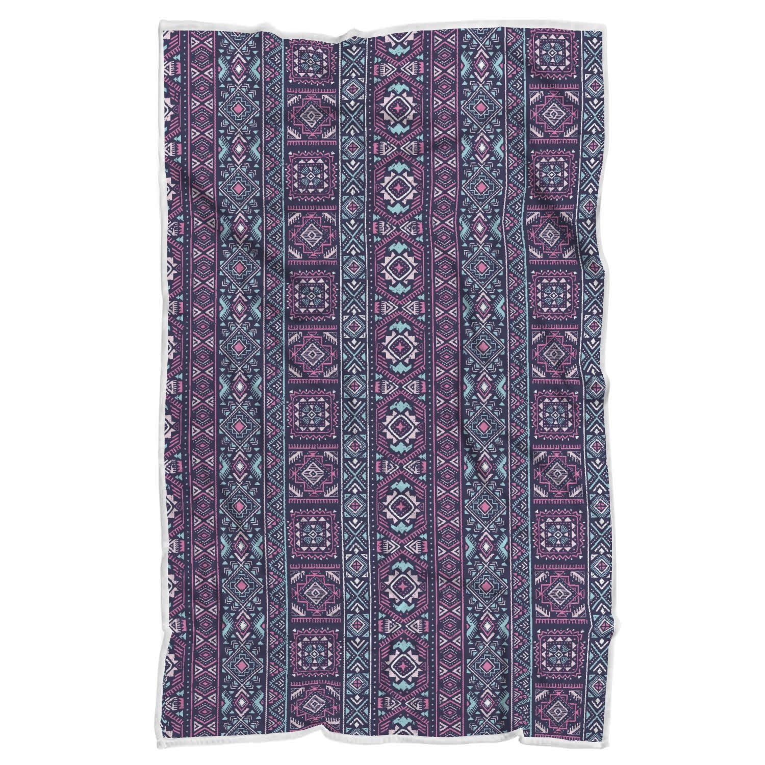 Indians Tribal Native Navajo American Aztec Print Throw Blanket-grizzshop