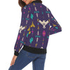 Load image into Gallery viewer, Indians Tribal Native Navajo American Aztec Print Women Casual Bomber Jacket-grizzshop