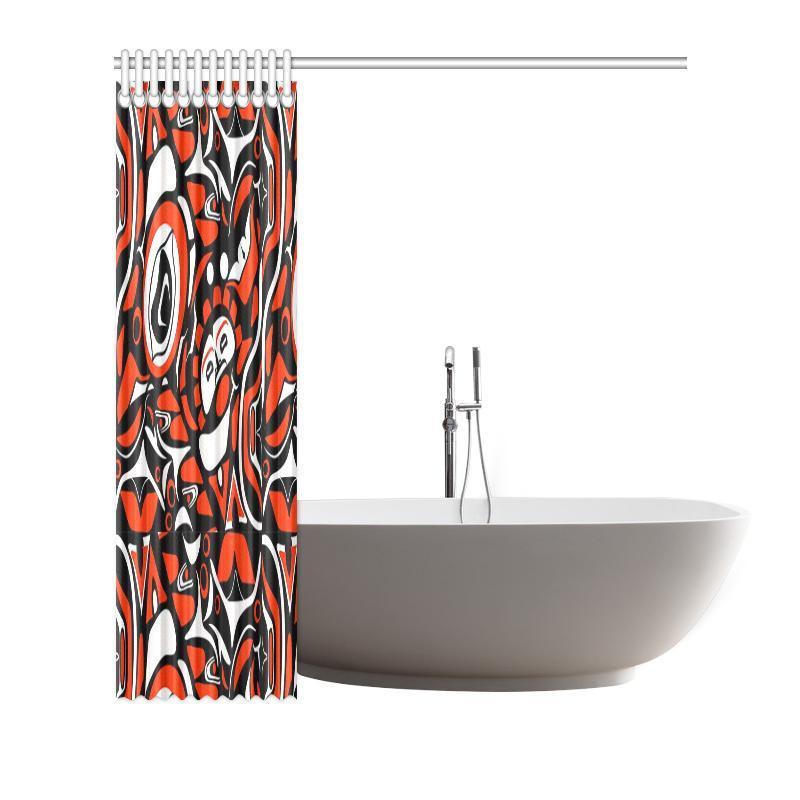 Indians Aztec Tribal Native Navajo American Print Bathroom Shower Curtain-grizzshop