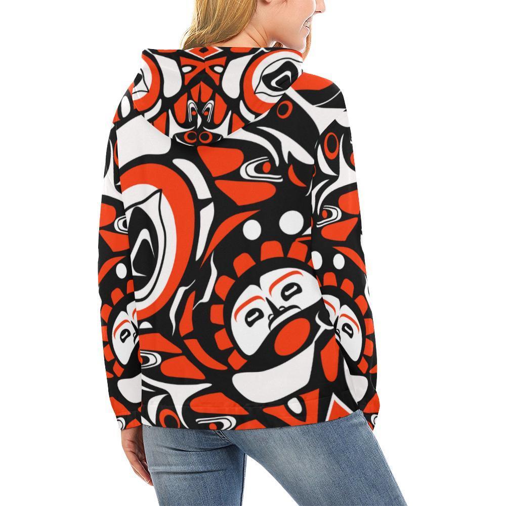 Indians Aztec Tribal Native Navajo American Print Women Pullover Hoodies -grizzshop