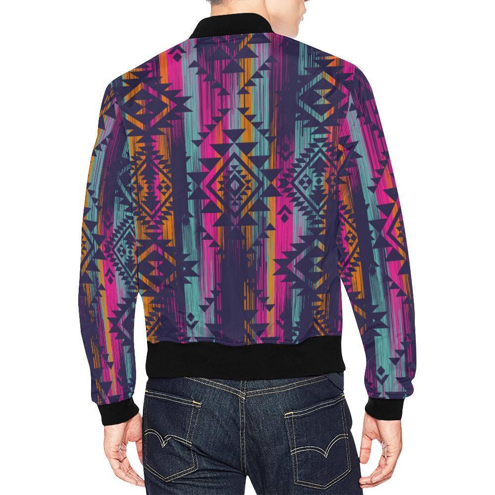 Indians Navajo Aztec Tribal Native American Print Men's Bomber Jacket-grizzshop