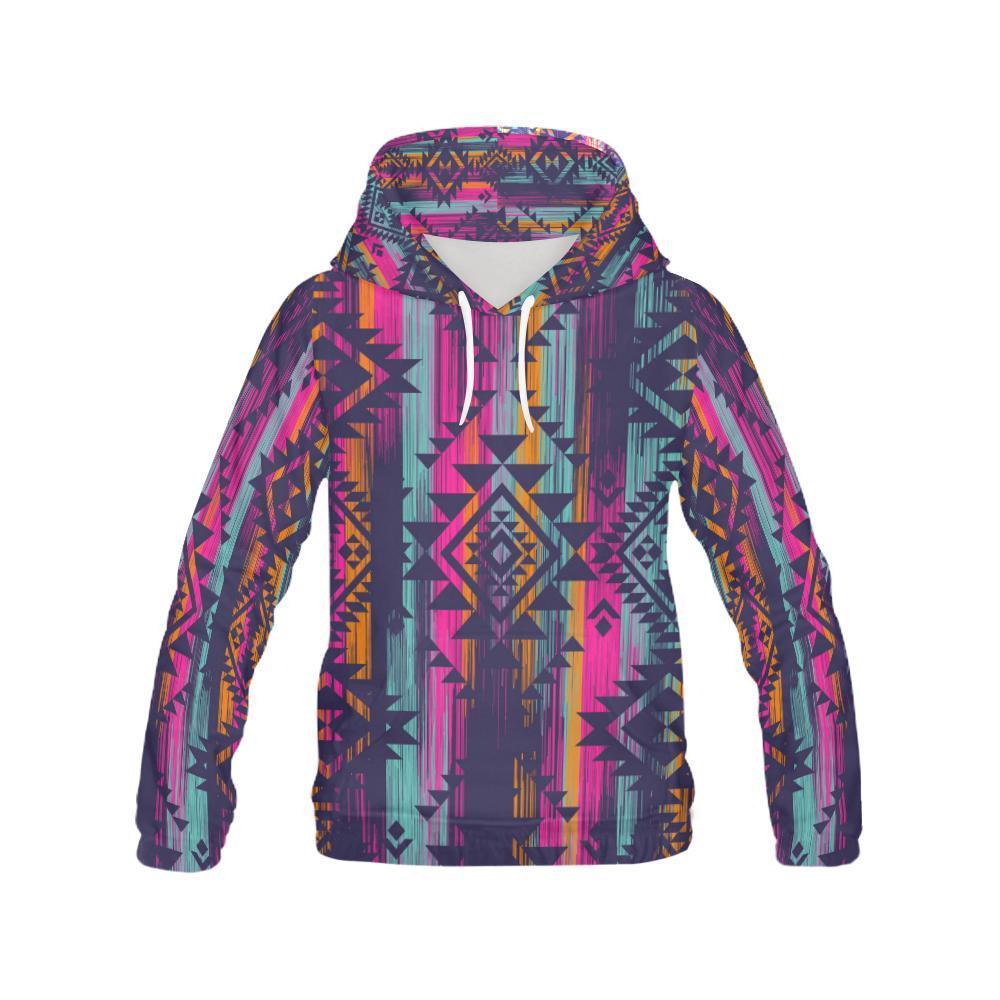 Indians Navajo Aztec Tribal Native American Print Women Pullover Hoodies -grizzshop