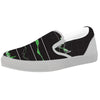 Indicators And Stock Candlestick Print White Slip On Shoes-grizzshop