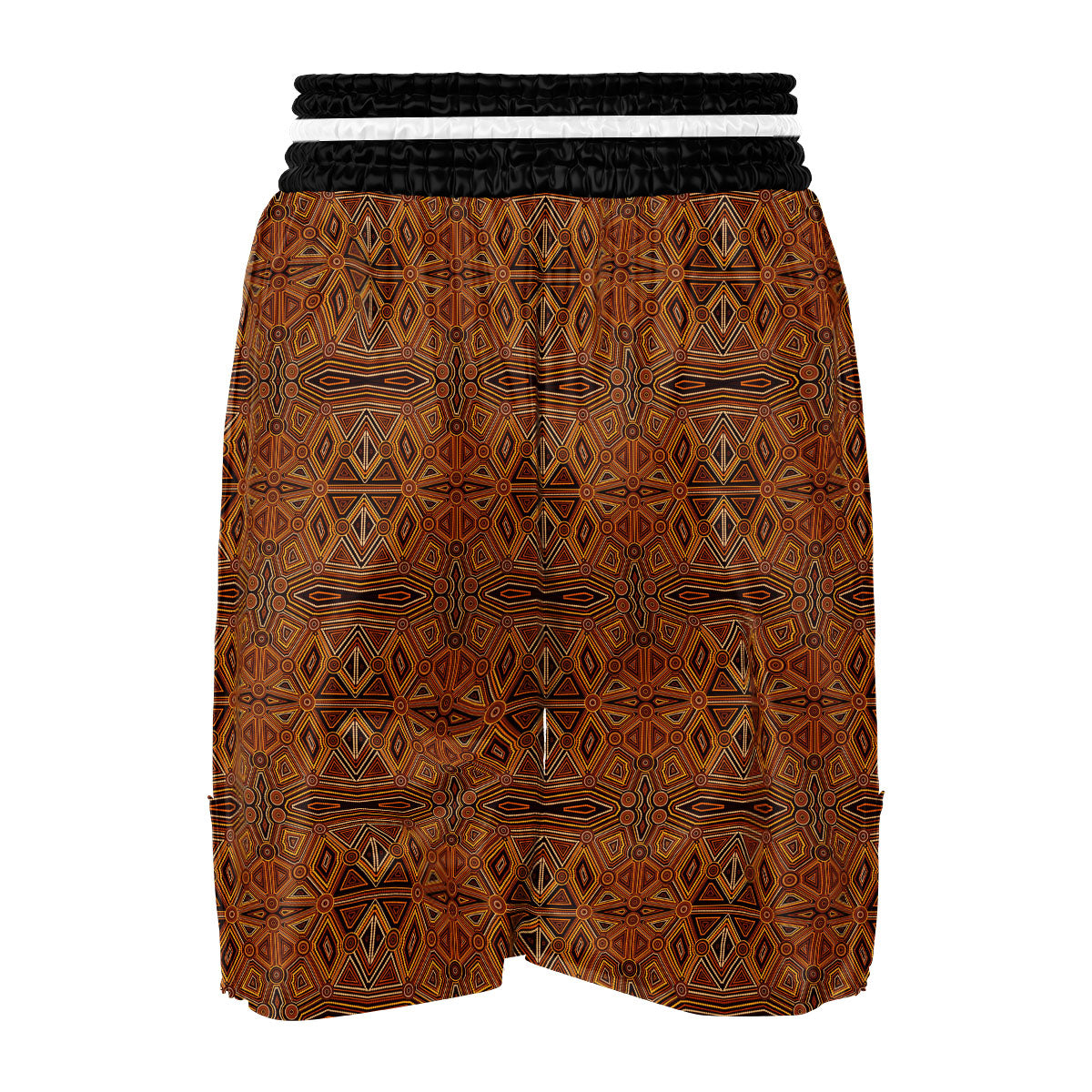 Indigenous Australian Aboriginal Print Boxing Shorts-grizzshop