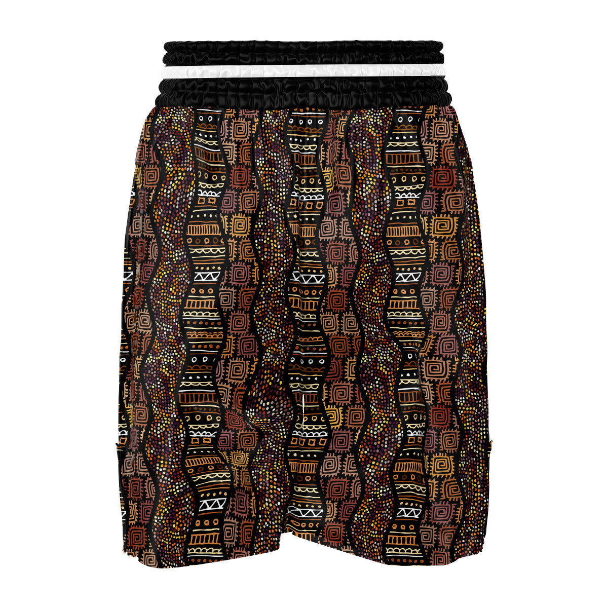 Inspired African Afro Print Pattern Boxing Shorts-grizzshop