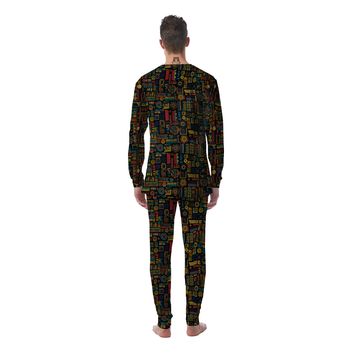 Inspired African Tribal Print Pattern Men's Pajamas-grizzshop