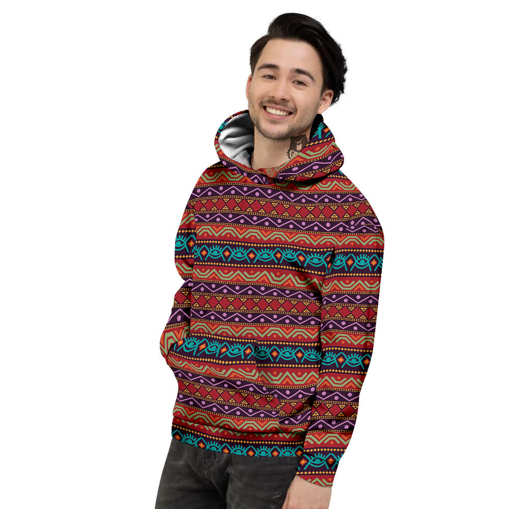 Inspired Afro Ethnic Print Men's Hoodie-grizzshop