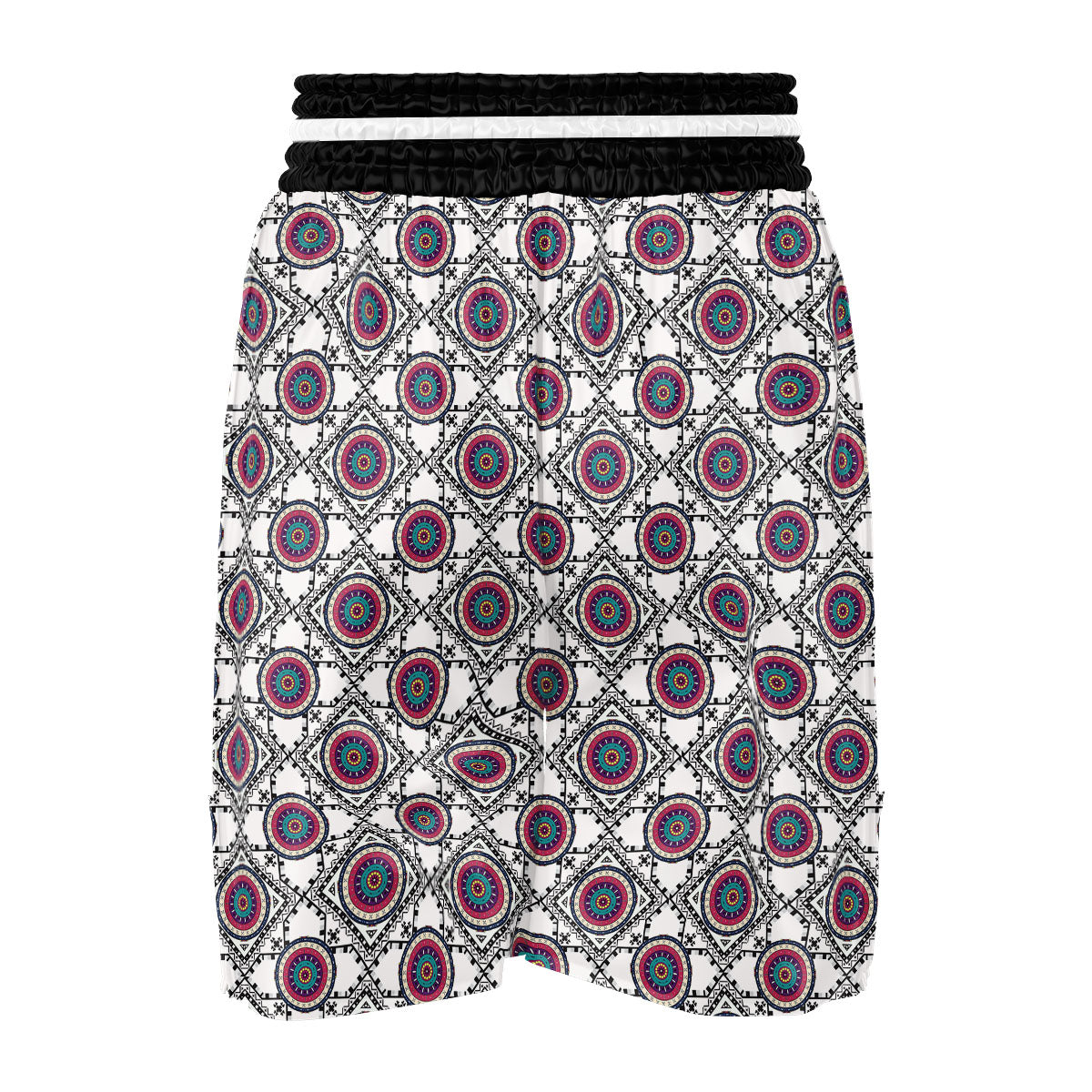 Inspired Native Indian Print Pattern Boxing Shorts-grizzshop