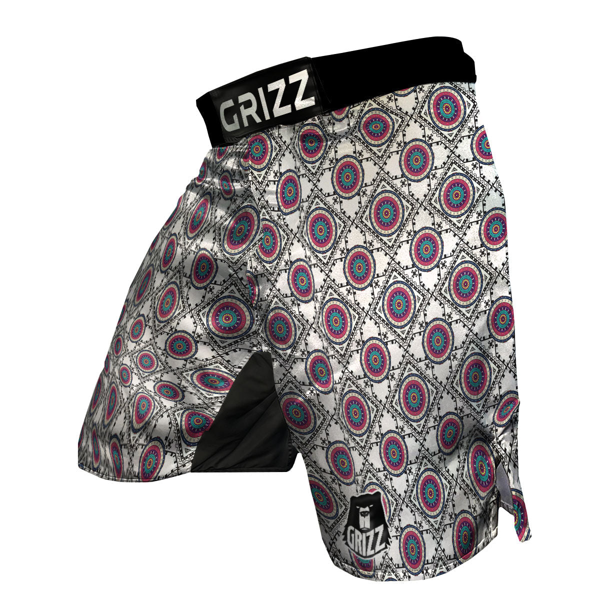 Inspired Native Indian Print Pattern MMA Shorts-grizzshop