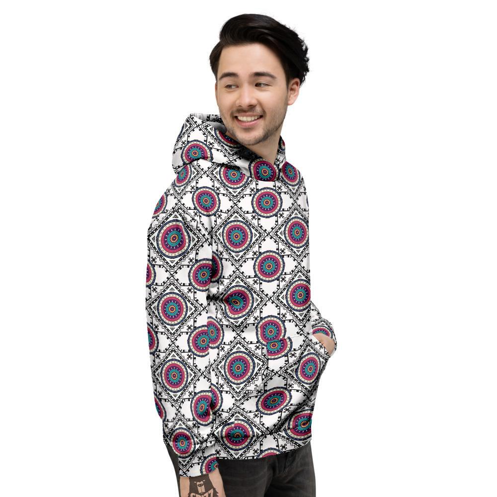 Inspired Native Indian Print Pattern Men's Hoodie-grizzshop