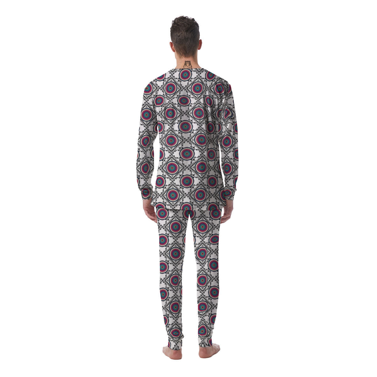Inspired Native Indian Print Pattern Men's Pajamas-grizzshop