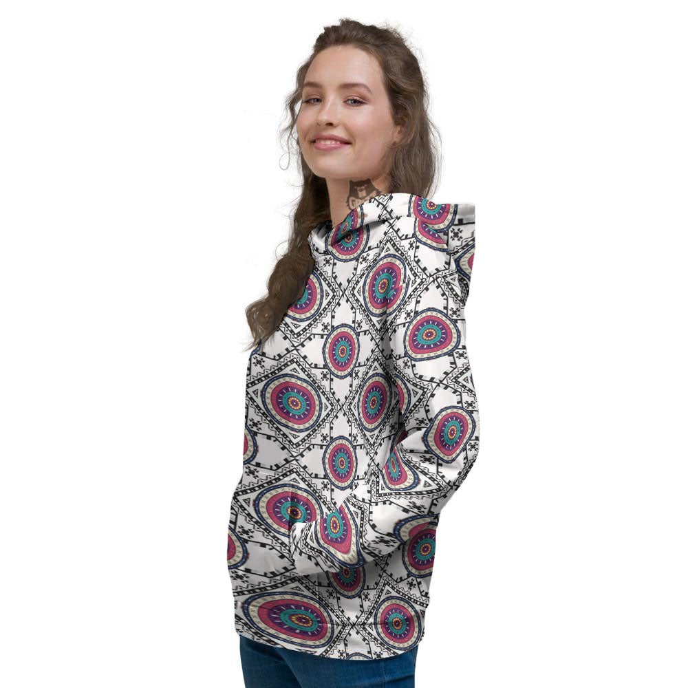 Inspired Native Indian Print Pattern Women's Hoodie-grizzshop