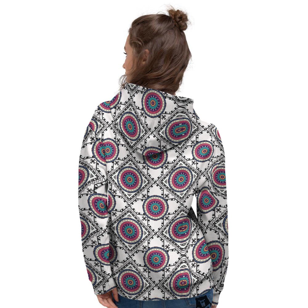 Inspired Native Indian Print Pattern Women's Hoodie-grizzshop