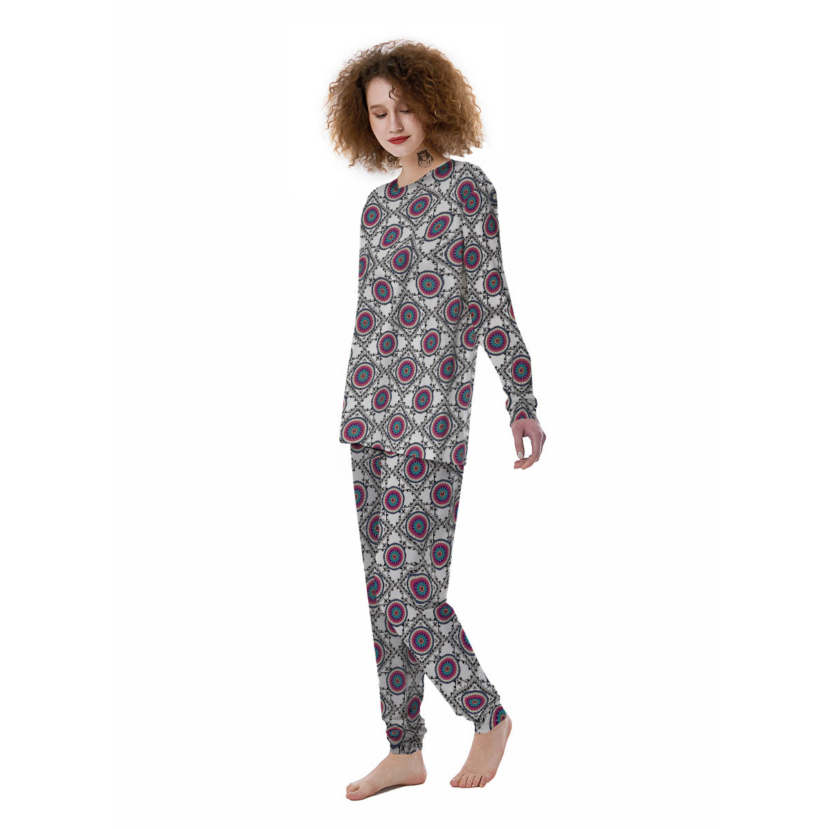 Inspired Native Indian Print Pattern Women's Pajamas-grizzshop
