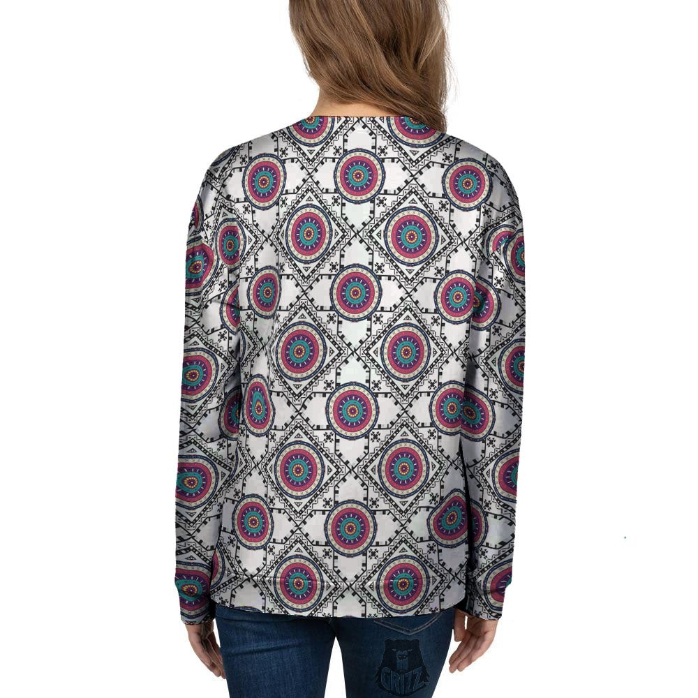 Inspired Native Indian Print Pattern Women's Sweatshirt-grizzshop