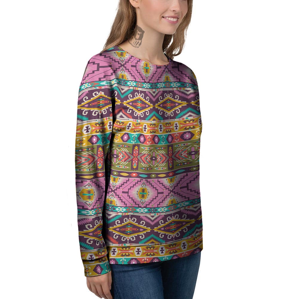 Inspired Native Print Pattern Women's Sweatshirt-grizzshop