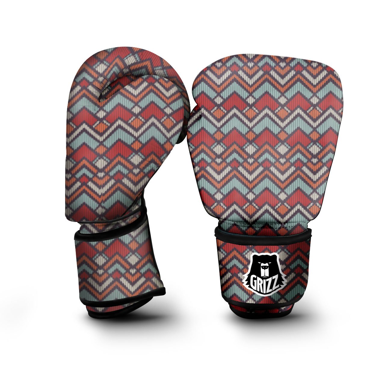 Inspired Native Tribal Print Pattern Boxing Gloves-grizzshop