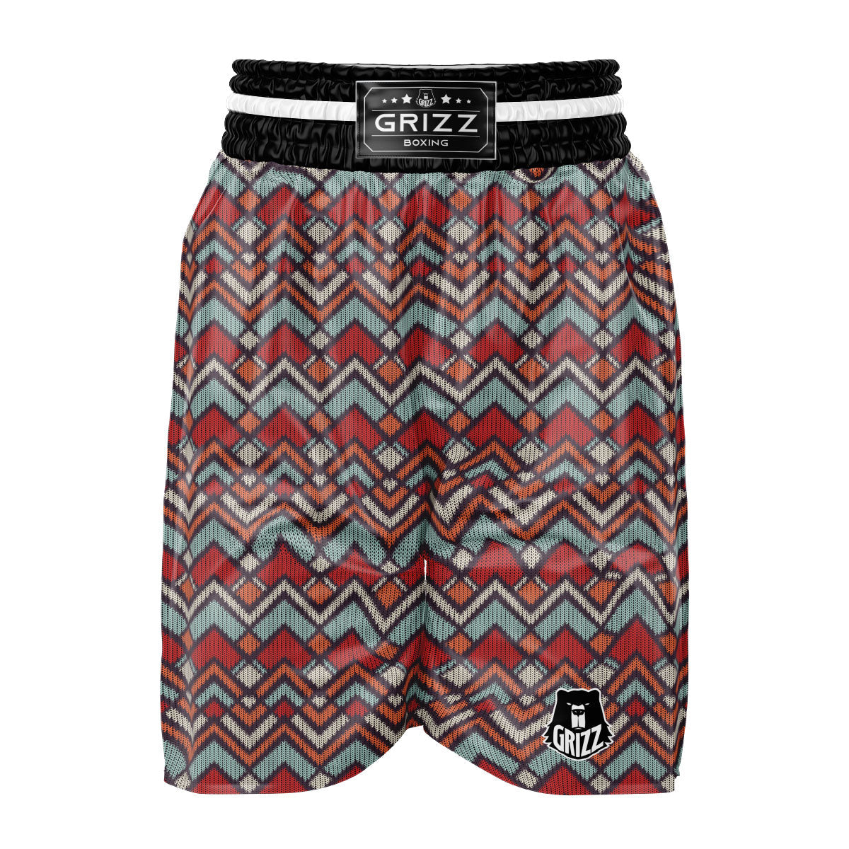 Inspired Native Tribal Print Pattern Boxing Shorts-grizzshop